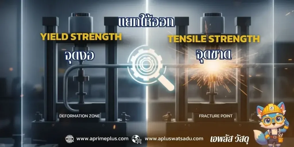 เปรียบเทียบ Tensile Strength และ Yield Strength ในงานวิศวกรรม