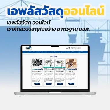 เว็บไซต์ขายวัสดุก่อสร้างออนไลน์ Aplus Watsadu สินค้ามาตรฐาน มอก.